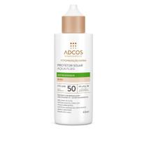 Protetor Solar Adcos Fotoproteção Diária Aqua Fluid Antioleosidade cor Nude FPS 50 com 40ml
