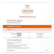 Protetor Solar Adcos Pó Compacto FPS 50 Peach 11g