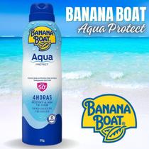 Protetor Solar Aerossol Banana Boat Aqua Protect FPS 50 Resistente Água e Suor