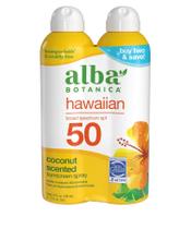 Protetor solar Alba Botanica Hawaiian Coconut SPF 50 150mL x2