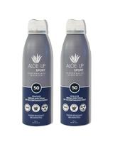 Protetor solar ALOE UP Sport SPF 50 Broad Spectrum 170 ml, pacote com 2