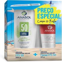 Protetor solar anasol f50 kit 200g+60g