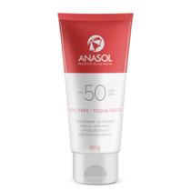 Protetor Solar Anasol Rosto FPS 50 Toque Seco Hipoalergênico 60g