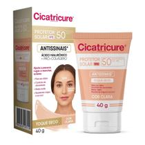 Protetor Solar Antissinais CICATRICURE Cor Clara FPS50 40g