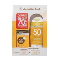 Protetor Solar Australian Gold Fps 50 200g + Protetor Facial Antipoluição Fps50 50g