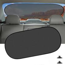 Protetor Solar Automotivo Para vidro Traseiro Preto