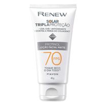 PROTETOR SOLAR AVON RENEW FATOR 70 TRIPLA PROTEÇAO 40g