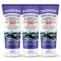 Protetor Solar Badger FPS 50 Óxido de Zinco 87 ml - Kit com 3