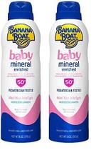 Protetor solar Banana Boat Baby Mineral SPF 50 177mL (pacote com 2)
