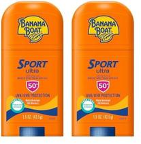 Protetor solar Banana Boat Sport Ultra Stick SPF 50 44 ml (pacote com 2)