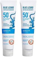 Protetor solar BLUE LIZARD Sensitive Mineral SPF 50+ 150mL (x2)