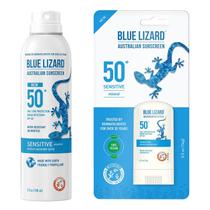 Protetor Solar Blue Lizard Sensível Spray 148ml e Bastão 14g Protetor Solar Blue Lizard Sensível Spray 148ml e Bastão 14g