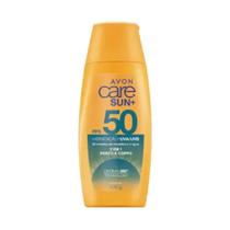 Protetor Solar Care Sun 2 Em 1 Rosto e Corpo Fps50 200g - Avon Protetor Solar Care Sun 2 Em 1 Rosto e Corpo Fps50 200g - Avon