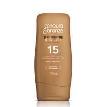 Protetor Solar Cenoura & Bronze Efeito Dourado FPS 15 Loção com Cor com 110ml Protetor Solar Cenoura & Bronze Efeito Dourado FPS 15 Loção com Cor com 110ml