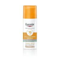 Protetor Solar com Cor Eucerin Oil Control Tinted FPS 70