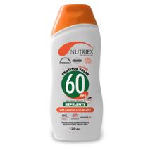 Protetor solar com repelente fps 60 profissional 120 ml - Nutriex