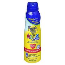 Protetor solar com spray contínuo gratuito para crianças Banana Boat FPS 50+ 6 oz da Banana Boat (pacote com 2)