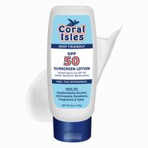 Protetor solar Coral Isles SPF 50 Broad Spectrum 177ml resistente à água Protetor solar Coral Isles SPF 50 Broad Spectrum 177ml resistente à água