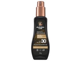 Protetor Solar Corporal Australian Gold Instant Bronzer Spray Gel FPS 30 125g