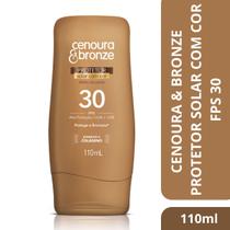 Protetor Solar Corporal Cenoura & Bronze Com Cor Fps30 110ml