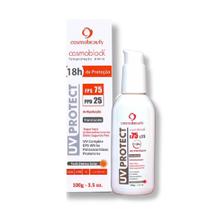 Protetor Solar Cosmoblock Antipoluição Translúcido FPS75 100g