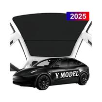 Protetor Solar De Teto Solar Dianteiro E Traseiro Para Tesla Model 3 Y, Com Fivela De Fixação Em