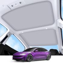 Protetor solar de teto TSLDRV para Tesla Model 3 2022-2026, bege