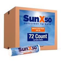 Protetor solar e protetor labial CoreTex Sun X 50 SPF 50, pacote com 72