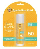 Protetor Solar em Bastão Australian Gold Face Guard FPS 50 17ml 3 unidades