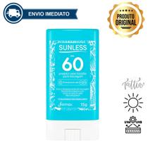 Protetor Solar em Bastão para Tatuagem FPS 60 Sunless 15g - Alta Proteção Envio Imediato Protetor Solar em Bastão para Tatuagem FPS 60 Sunless 15g - Alta Proteção Envio Imediato