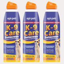 Protetor solar Epi-Pet K-9 Care SPF 30+ em spray 3,5 oz, pacote com 3 Protetor solar Epi-Pet K-9 Care SPF 30+ em spray 3,5 oz, pacote com 3