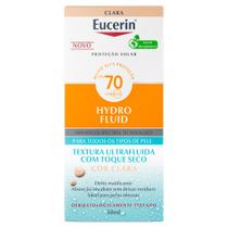 Protetor Solar Eucerin Hydro Fluid FPS 70 Toque Seco Cor Clara 50ml