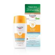 Protetor Solar Eucerin Hydro Fluid FPS 70 Toque Seco Cor Média 50ml