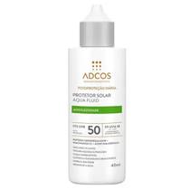 Protetor Solar Facial Adcos Aqua Fluid Antioleosidade FPS 50 - Incolor - 40ml