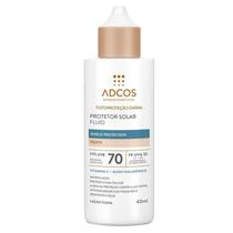 Protetor Solar Facial Adcos Fluid Shield Protection FPS 70 - 40ml - Peach