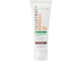 Protetor Solar Facial Antioliosidade FPS70 NEOSTRATA Minesol Oil Control Médio Escuro 40g