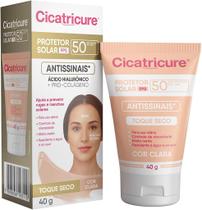 Protetor Solar Facial Antissinais Cicatricure FPS50 Cor Clara 40g