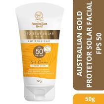 Protetor Solar Facial Australian Gold Gel Creme Fps50 50g