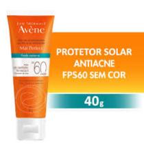 Protetor Solar Facial Avène Mat Perfect Fluido Antiacne FPS60 com 40g