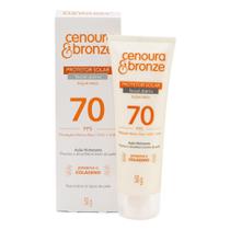 Protetor Solar Facial Cenoura & Bronze FPS70 Bisnaga 50g