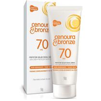 Protetor Solar Facial Cenoura E Bronze Fps70 50G Colageno