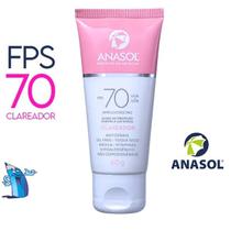 Protetor solar facial clareador fps70 anasol -60g