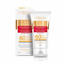 Protetor Solar Facial com cor LOréal Paris Solar Expertise Antirrugas FPS 60 40g Validade 30/06/2024 - L'Oréal Paris