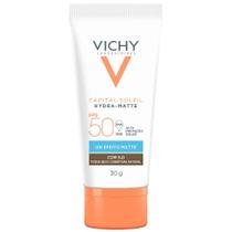 Protetor Solar Facial com Cor Vichy Capital Soleil Hydra-Matte FPS50 Protetor Solar Facial com Cor Vichy Capital Soleil Hydra-Matte FPS50