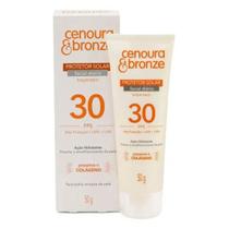 Protetor Solar Facial Diário Cenoura & Bronze FPS 30 UVA UVB Alta Proteção 50g Toque Seco Ação Hidratante Rápida Absorção Antienvelhecimento