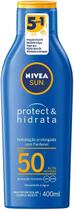 Protetor Solar Facial e Corporal Loção Protect &amp Hidrata FPS50 Nivea Sun 400ml