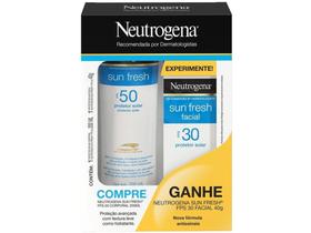 Protetor Solar Facial e Corporal Neutrogena - FPS 50 e 30 Sun Fresh