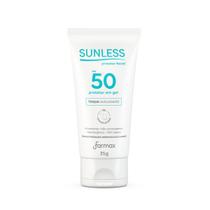 Protetor Solar Facial Em Gel Translúcido FPS 50 Toque Aveludado 35g Sunless Farmax