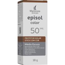 Protetor Solar Facial Episol Color Stick FPS50 Médio Escuro 18g Protetor Solar Facial Episol Color Stick FPS50 Médio Escuro 18g