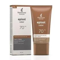 Protetor Solar Facial Episol Color Tom 3 Médio FPS70 40ml